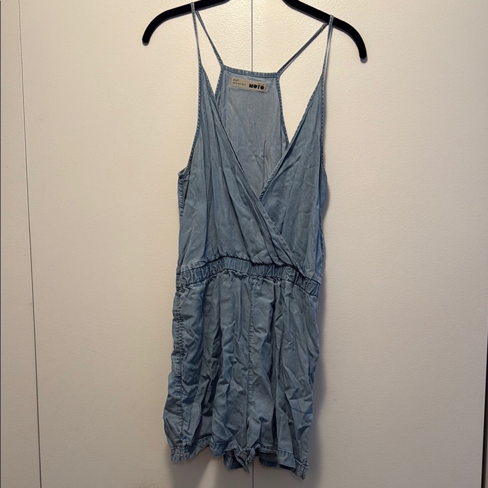 Topshop Light Blue Jumpsuit